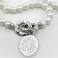 Rice University Pearl Necklace with Sterling Silver Charm - Image 2