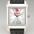 Houston Men's Collegiate Watch with Leather Strap - Image 1
