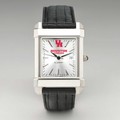 Houston Men's Collegiate Watch with Leather Strap - Image 2