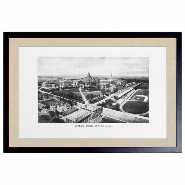 Historic Georgia Tech Black and White Print