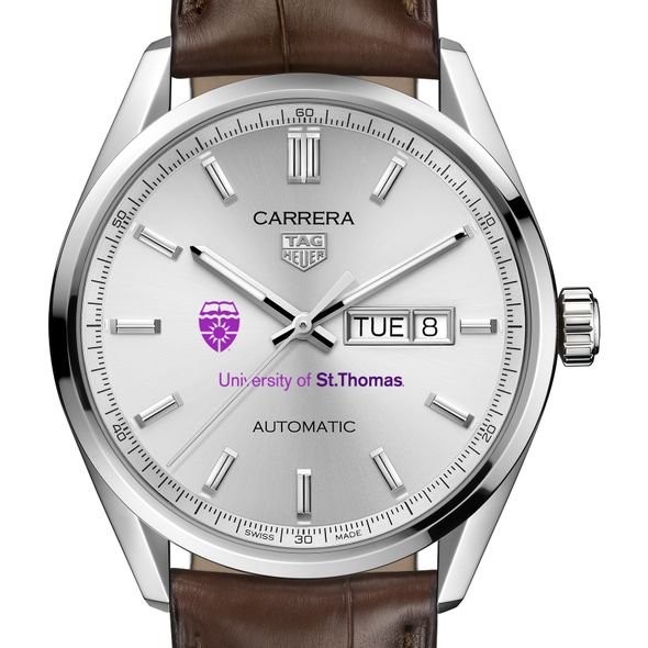 St. Thomas Men's TAG Heuer Automatic Day/Date Carrera with Silver Dial - Image 1