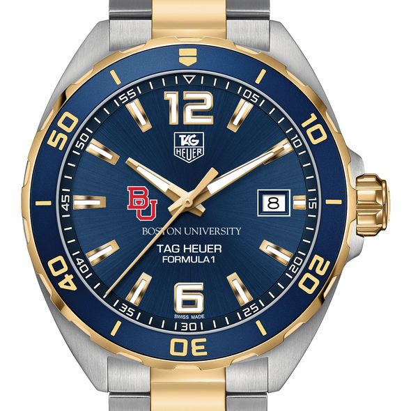 BU Men's TAG Heuer Two-Tone Formula 1 with Blue Dial & Bezel - Image 1