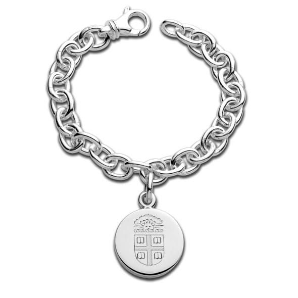 Brown Sterling Silver Charm Bracelet - Image 1