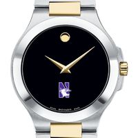 Northwestern Men's Movado Collection Two-Tone Watch with Black Dial