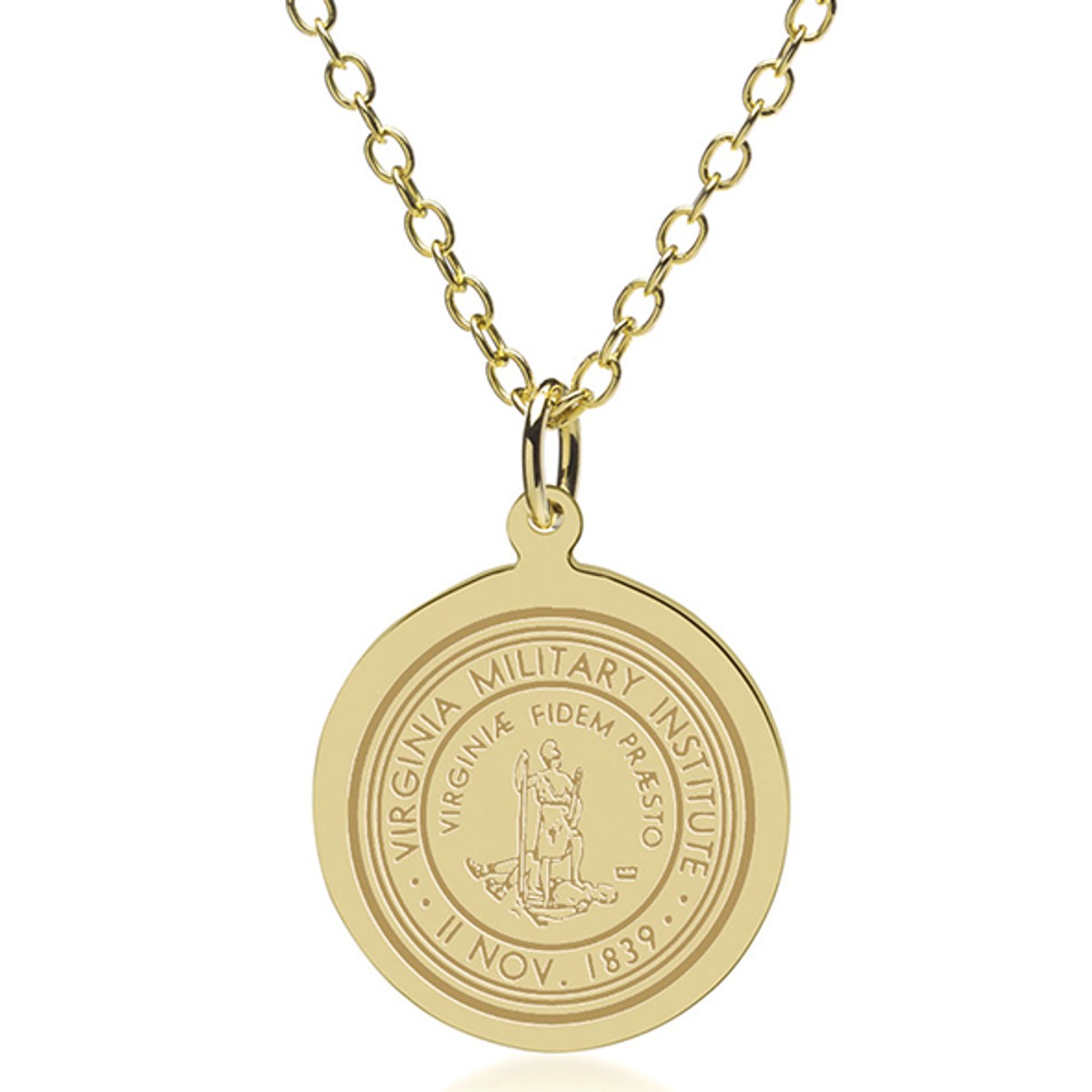 Virginia Military Institute 14K Gold Pendant & Chain at M ...