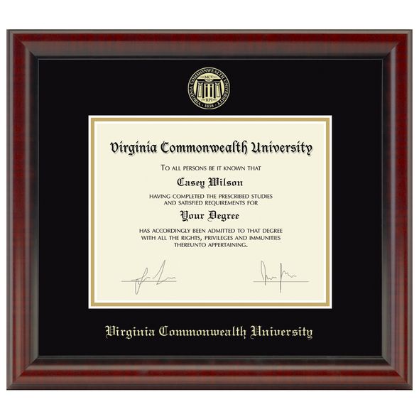 Virginia Commonwealth University Diploma Frame, the Fidelitas - Image 1