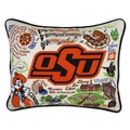 Oklahoma State Embroidered Pillow - Image 1