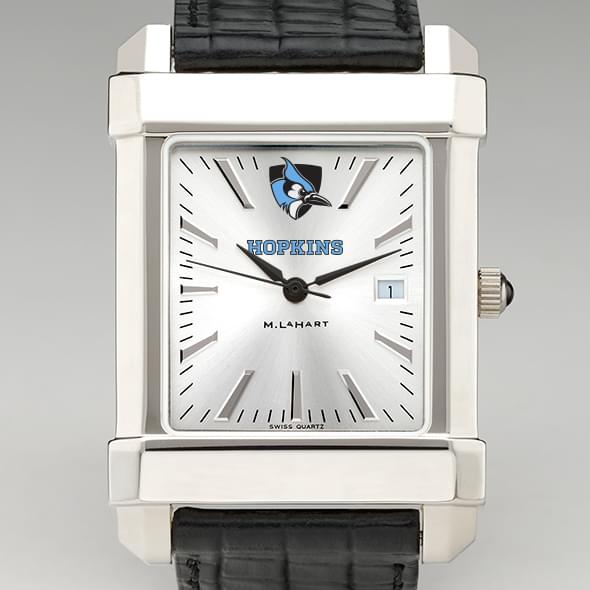 Johns Hopkins Men's Collegiate Watch with Leather Strap