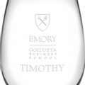Emory Goizueta Stemless Wine Glasses Made in the USA - Set of 2 - Image 3