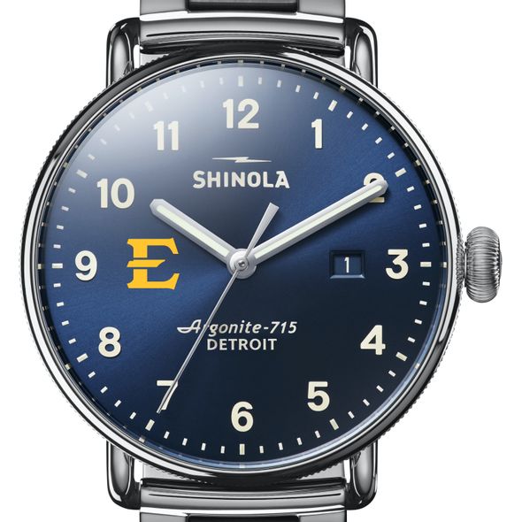 East Tennessee State Shinola Watch, The Canfield 43mm Blue Dial - Image 1