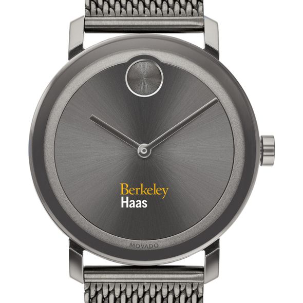 Haas School of Business Men's Movado BOLD Gunmetal Grey with Mesh Bracelet