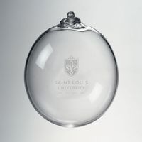 SLU Glass Ornament by Simon Pearce