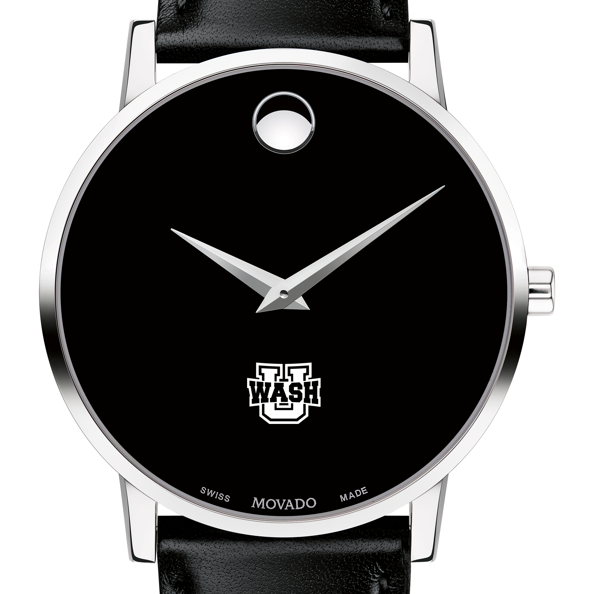 WUSTL Men's Movado Museum with Leather Strap