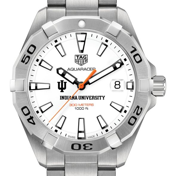 Indiana University Men's TAG Heuer Steel Aquaracer - Image 1
