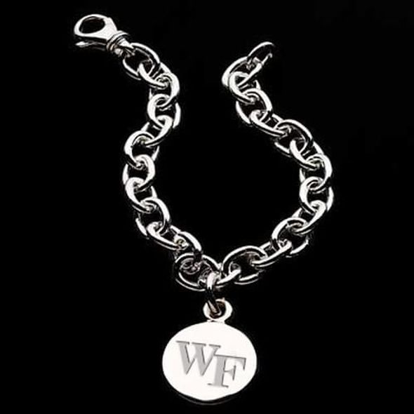 Wake Forest Sterling Silver Charm Bracelet - Image 1