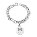 Michigan Ross Sterling Silver Charm Bracelet - Image 1