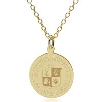 Virginia Tech 18K Gold Pendant & Chain