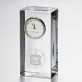 Trinity Tall Glass Desk Clock by Simon Pearce - Image 1