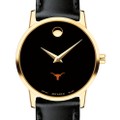 Texas Longhorns Women's Movado Gold Museum Classic Leather - Image 1