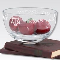 Texas A&M 10" Glass Celebration Bowl