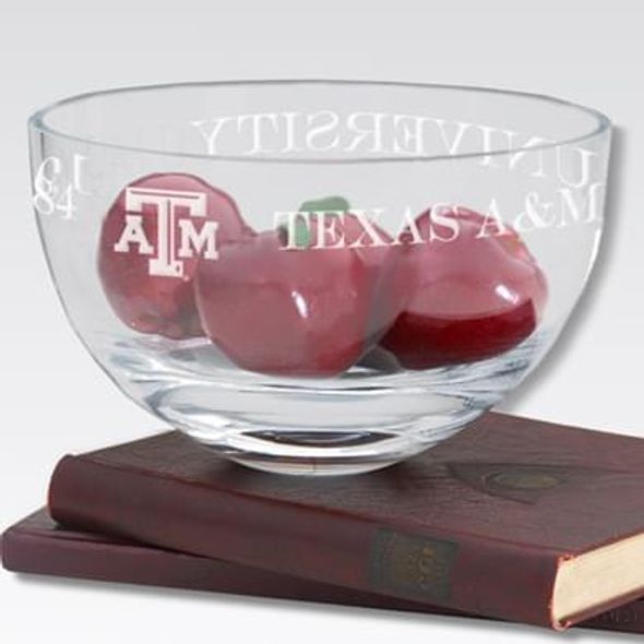 Texas A&M 10" Glass Celebration Bowl - Image 1