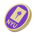 New York University Enamel Lapel Pin - Image 1