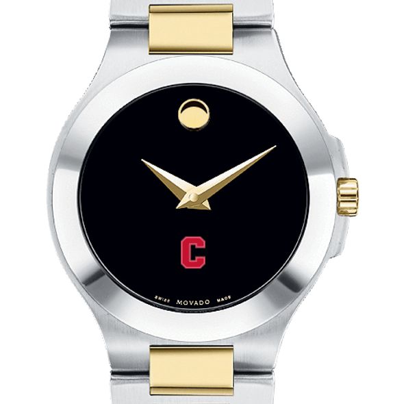 Cornell Women's Movado Collection Two-Tone Watch with Black Dial - Image 1