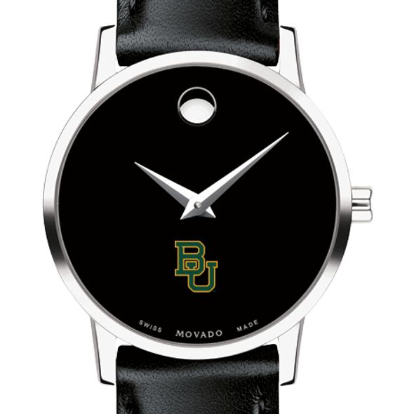 Baylor Women's Movado Museum with Leather Strap - Image 1