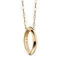 College of William & Mary Monica Rich Kosann Poesy Ring Necklace in Gold - Image 1