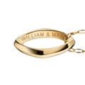 College of William & Mary Monica Rich Kosann Poesy Ring Necklace in Gold - Image 3