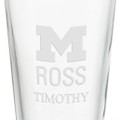 Ross School of Business 16 oz Pint Glass- Set of 4 - Image 3