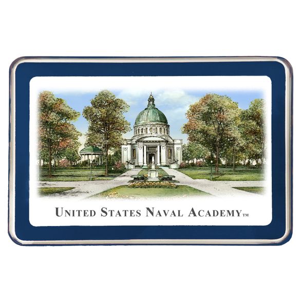Naval Academy Eglomise Paperweight