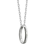 Dayton Monica Rich Kosann "Carpe Diem" Poesy Ring Necklace in Silver