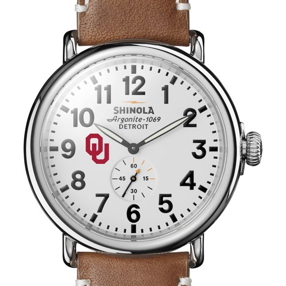 Oklahoma Shinola Watch, The Runwell 47mm White Dial - Image 1