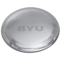 BYU Glass Dome Paperweight by Simon Pearce - Image 2