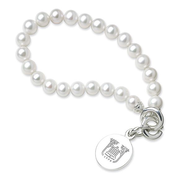 College of Charleston Pearl Bracelet with Sterling Silver Charm - Image 1