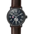 Brown Shinola Watch, The Runwell 47mm Midnight Blue Dial - Image 2