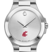 WSU Men's Movado Collection Stainless Steel Watch with Silver Dial