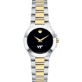 Virginia Tech Women's Movado Collection Two-Tone Watch with Black Dial - Image 2