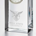 Ball State Tall Glass Desk Clock by Simon Pearce - Image 2