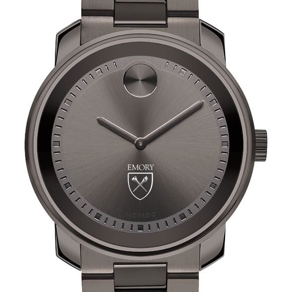 Emory University Men's Movado BOLD Gunmetal Grey