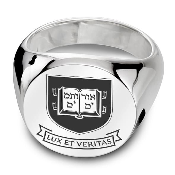 Yale Sterling Silver Round Ring at M.LaHart & Co.