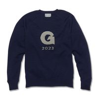 Georgetown Class of 2023 Navy Blue and Grey Sweater by M.LaHart