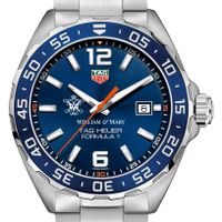 College of William & Mary Men's TAG Heuer Formula 1 with Blue Dial & Bezel