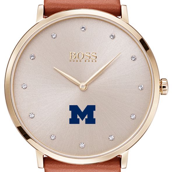 University of Michigan Women's BOSS Champagne with Leather from M.LaHart