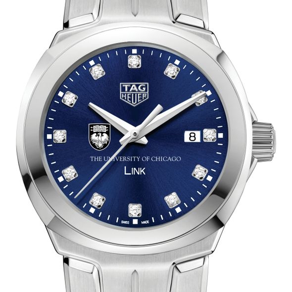 University of Chicago Women's TAG Heuer Link with Blue Diamond Dial