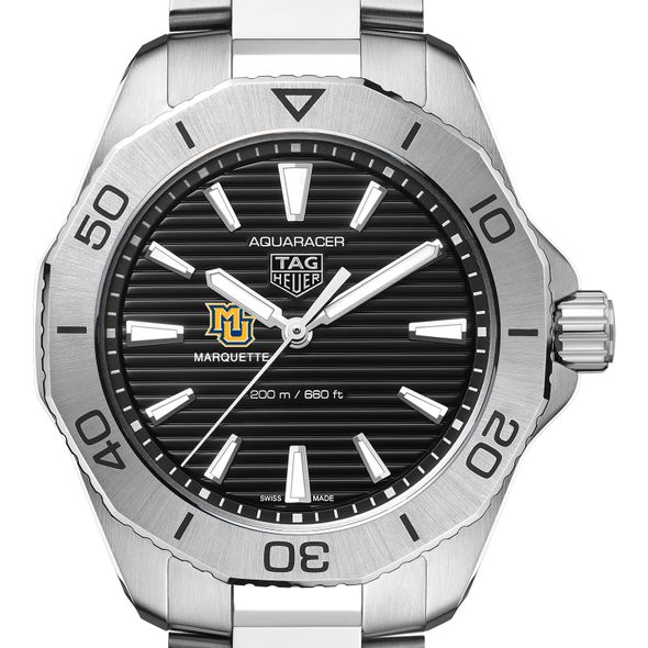 Marquette Men's TAG Heuer Steel Aquaracer with Black Dial - Image 1