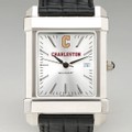 College of Charleston Men's Collegiate Watch with Leather Strap - Image 1