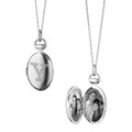 Yale University Monica Rich Kosann Petite Locket in Silver - Image 1