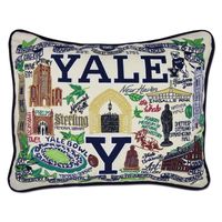 Yale Embroidered Pillow